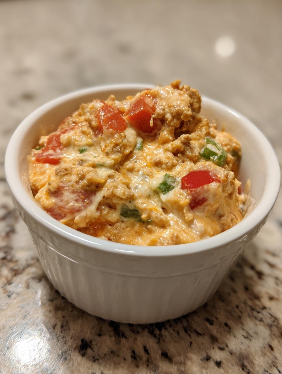 Amazing 3-Ingredient Cream Cheese Sausage Dip 8 3-Ingredient Cream Cheese Sausage Dip - detail 3