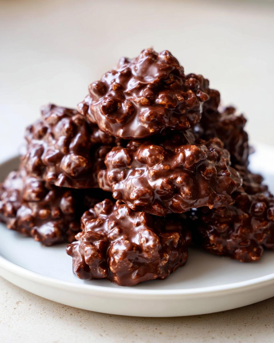 Shocking 3-Ingredient No-Bake Chocolate Clusters recipe 5 3‑Ingredient No‑Bake Chocolate Clusters - detail 1