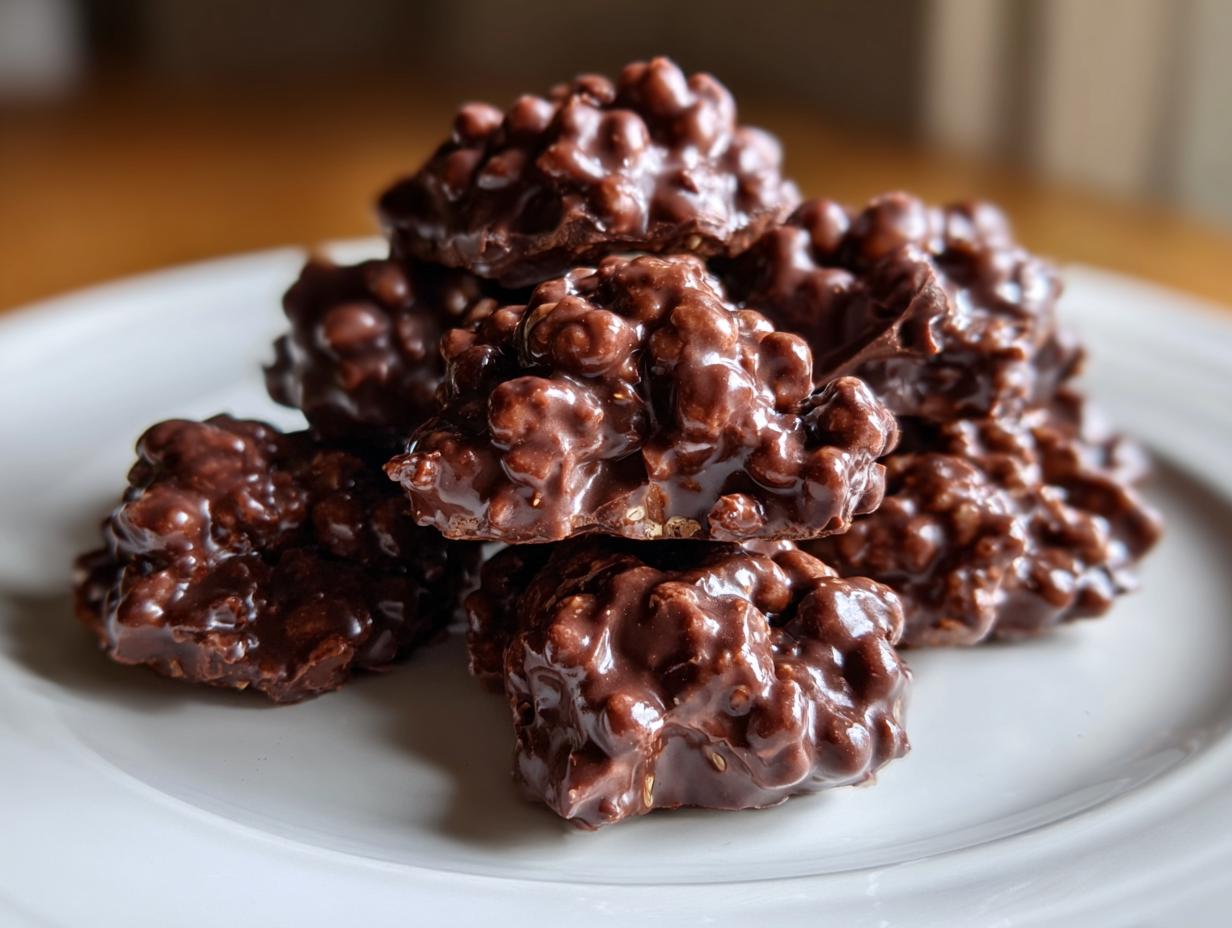 Shocking 3-Ingredient No-Bake Chocolate Clusters recipe 4 3‑Ingredient No‑Bake Chocolate Clusters