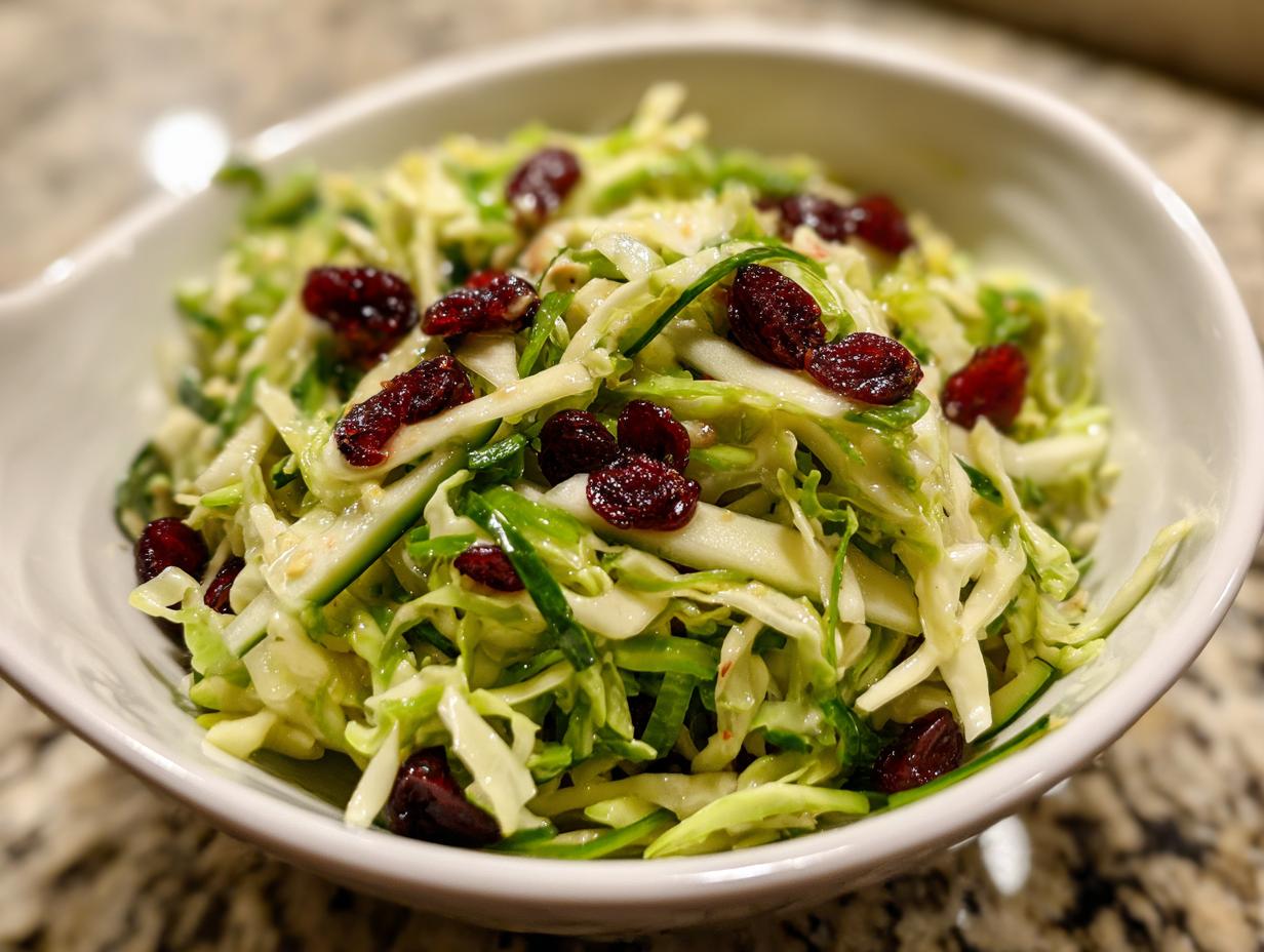Shocking 10-Minute Apple Cranberry Coleslaw 4 Apple Cranberry Coleslaw