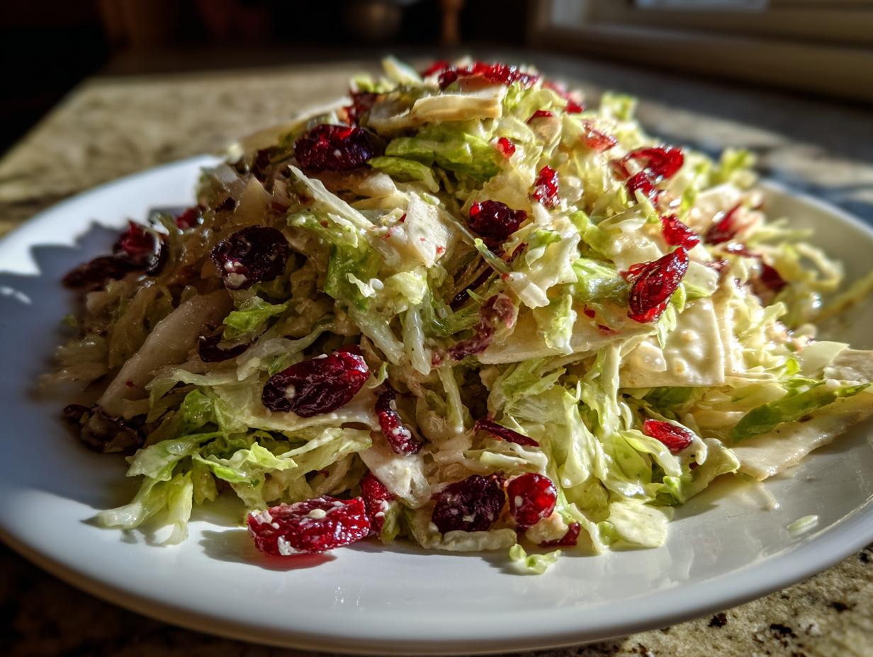Amazing 15-Minute Apple Cranberry Coleslaw 4 Apple Cranberry Coleslaw