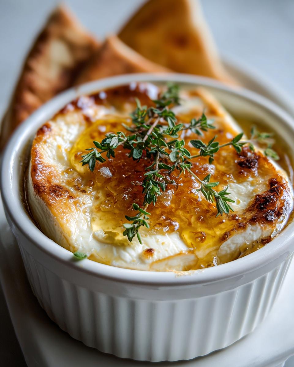 Baked Feta with Honey: Simple 1 Amazing Appetizer 7 Baked Feta with Honey - detail 2