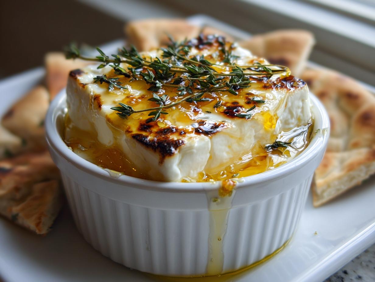 Baked Feta with Honey: Simple 1 Amazing Appetizer 5 Baked Feta with Honey