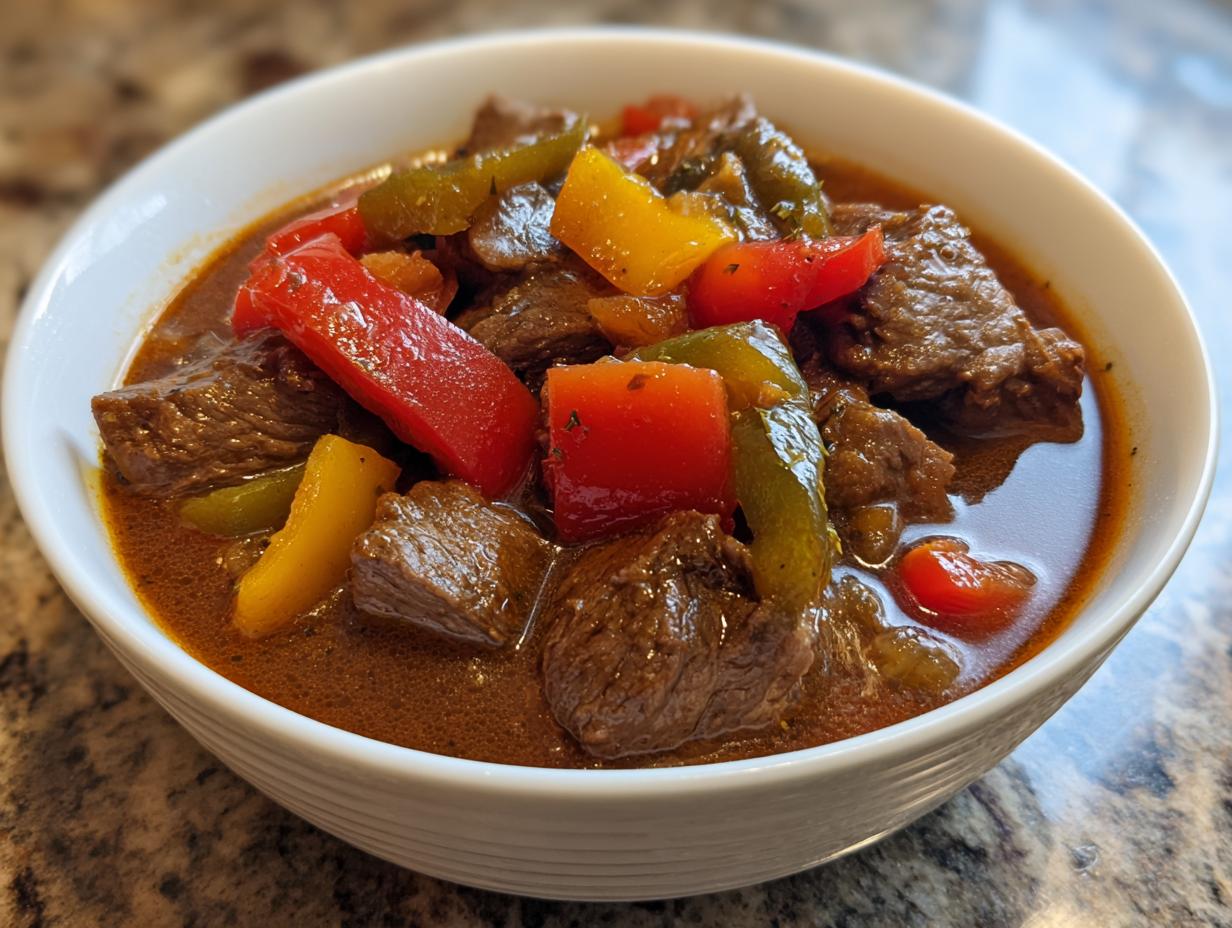 Amazing 8 Hour Beef and Bell Pepper Stew 4 Beef and Bell Pepper Stew