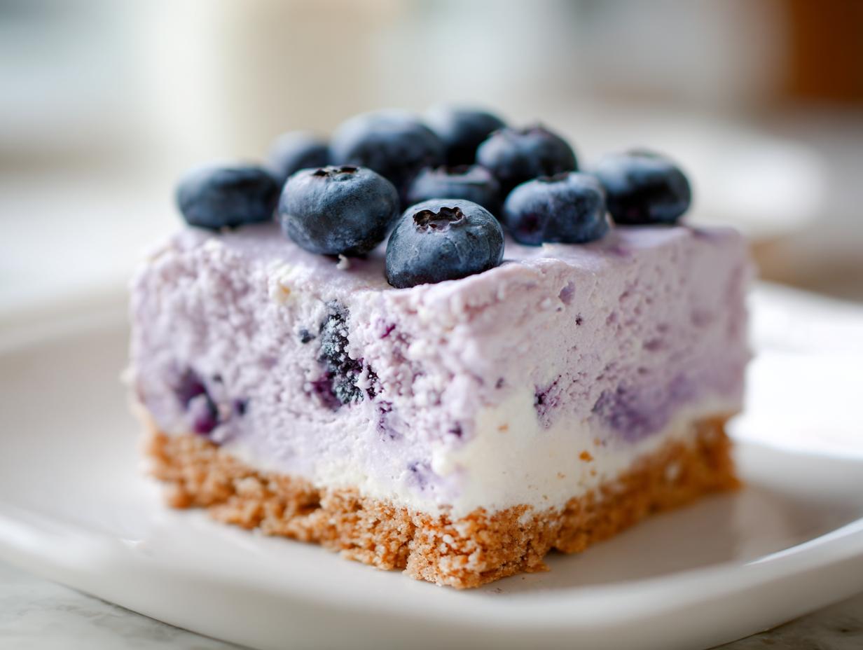 Amazing 3-Ingredient Blueberry Yogurt Bars Joy 4 Blueberry Yogurt Bars