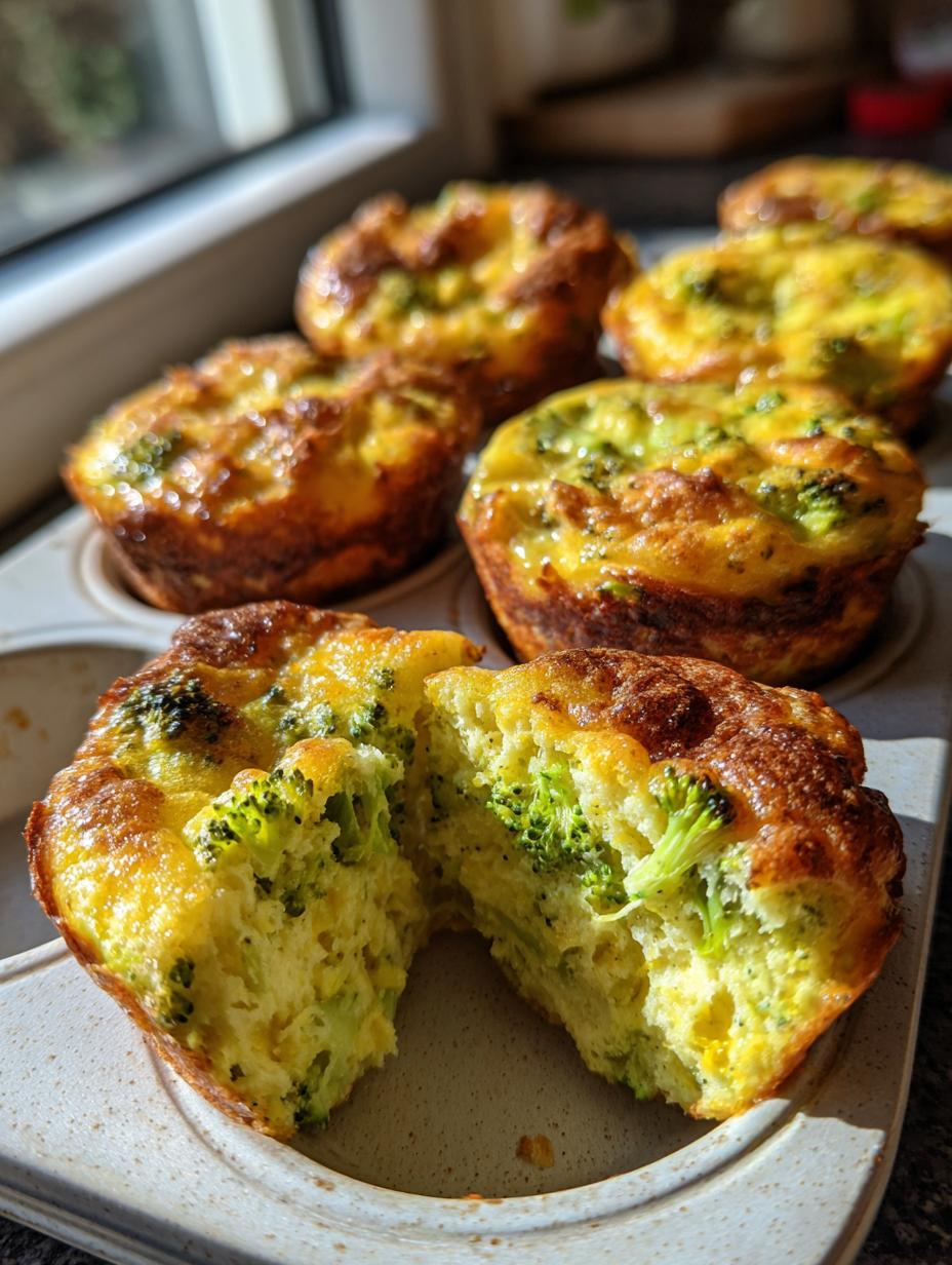 Amazing 12 Broccoli Cheddar Mini Quiches Now 6 Broccoli Cheddar Mini Quiches (4 Ingredients) - detail 2