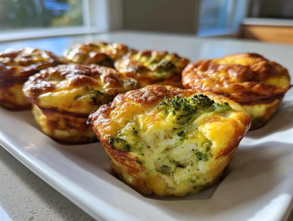 Amazing 12 Broccoli Cheddar Mini Quiches Now 4 Broccoli Cheddar Mini Quiches (4 Ingredients)