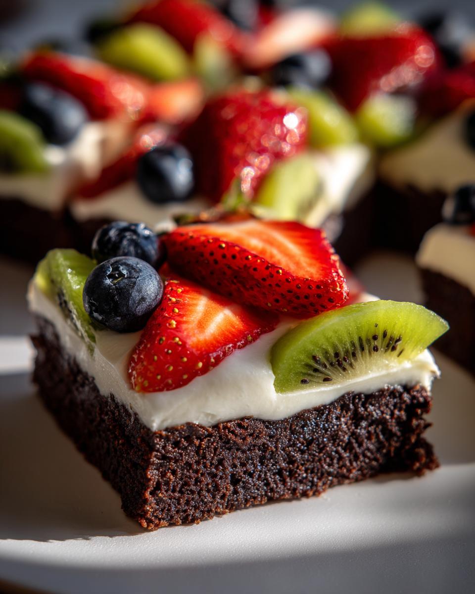 Amazing 1-step Brownie Fruit Pizza Joy 5 Brownie Fruit Pizza - detail 1