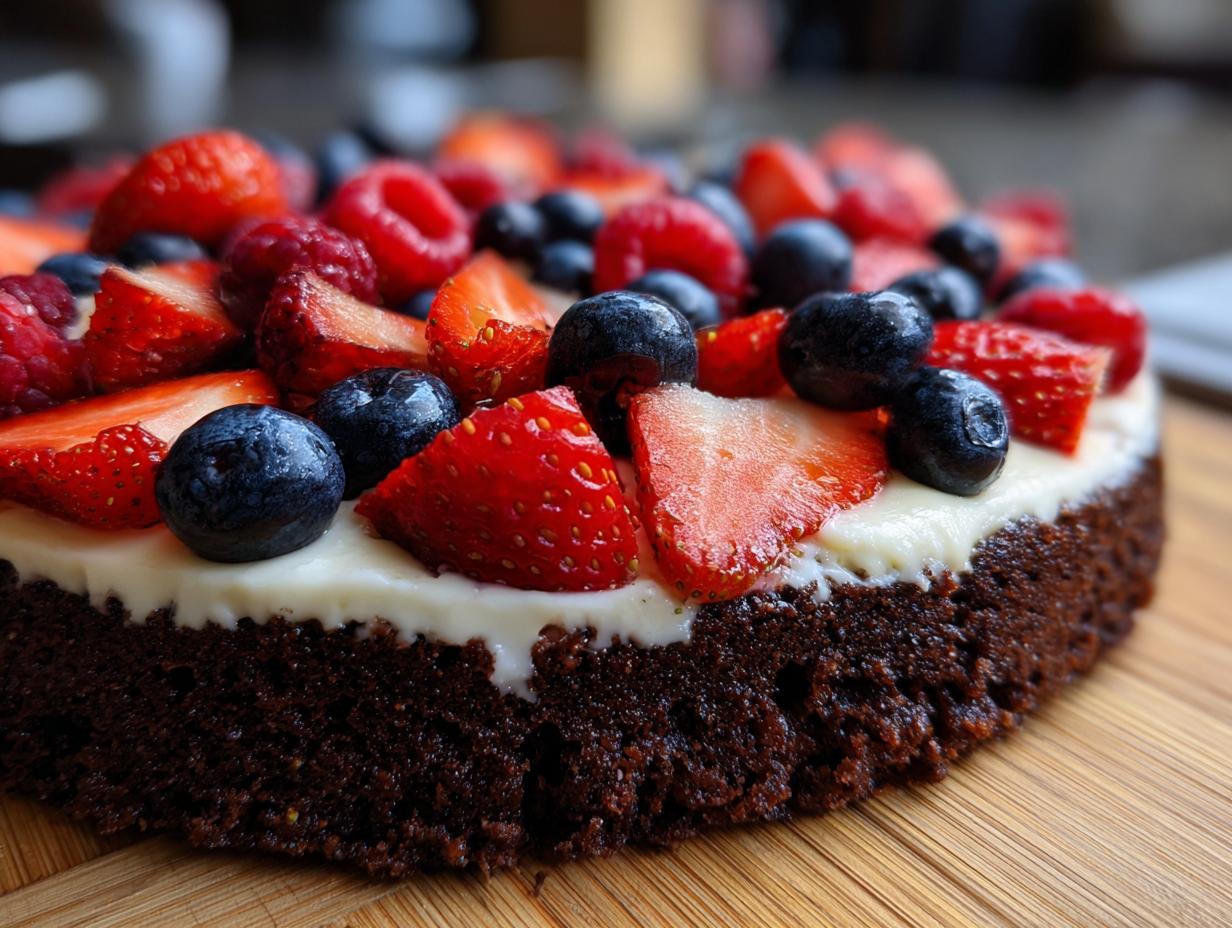 Amazing 336 Calorie Brownie Fruit Pizza 4 Brownie Fruit Pizza 2026