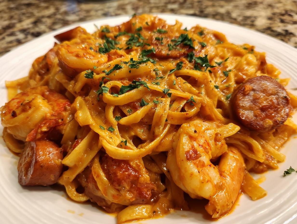 Stunning 40-Minute Cajun Shrimp and Sausage Pasta 4 Cajun Shrimp and Sausage Pasta