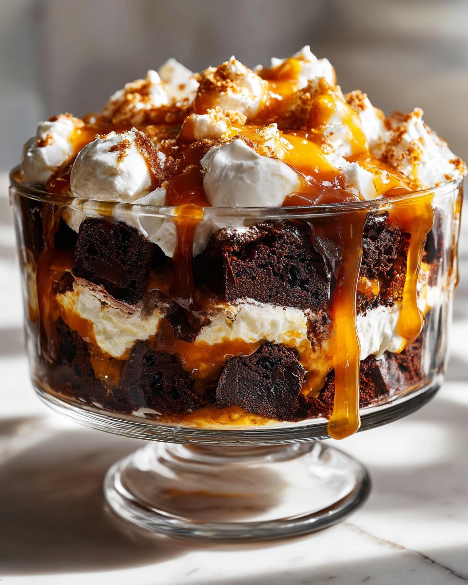 Caramel Cheesecake Brownie Trifle Delight's 550 Calorie Secret 5 Caramel Cheesecake Brownie Trifle Delight - detail 1