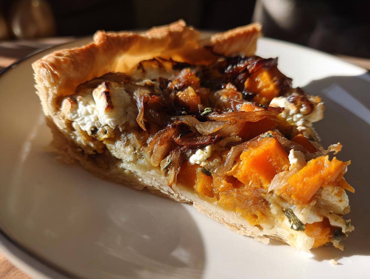 Caramelized Onion Butternut Squash Tart: 1 Sure Flavor 4 Caramelized Onion Butternut Squash Tart