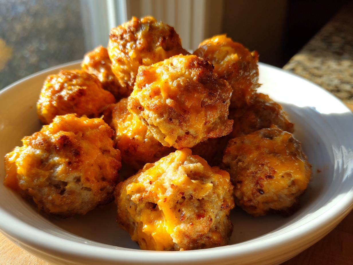 Amazing 4-Ingredient Cheddar Bay Sausage Balls 4 Cheddar Bay Sausage Balls