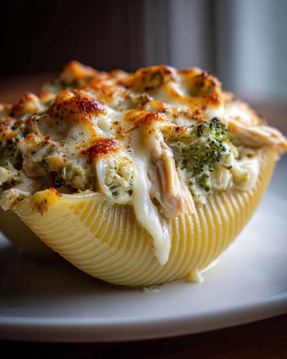 Amazing 15 Minute Chicken & Broccoli Alfredo Stuffed Shells 6 Chicken & Broccoli Alfredo Stuffed Shells - detail 2