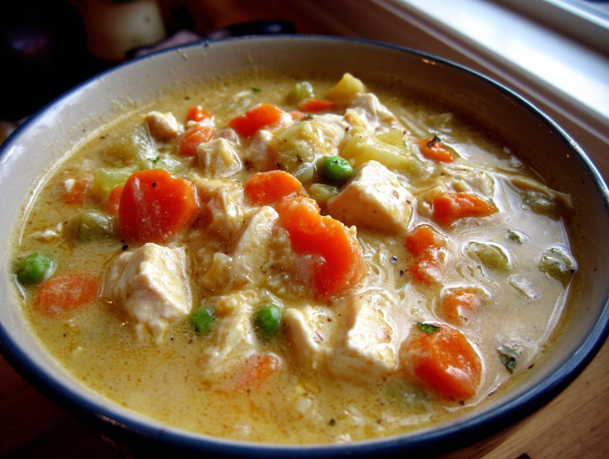 Amazing 10-Minute Chicken Pot Pie Soup 4 Chicken Pot Pie Soup
