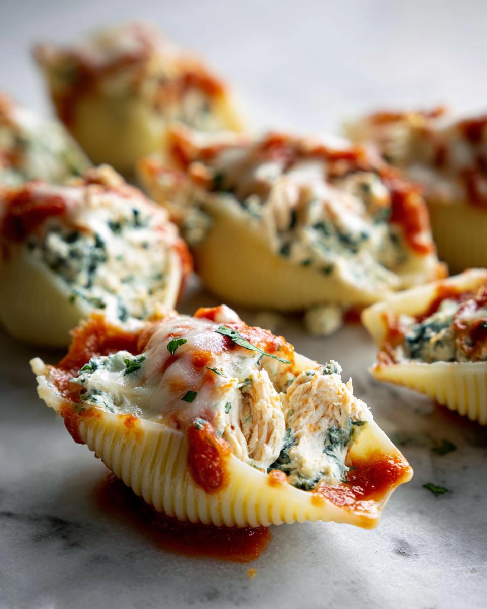 Amazing 3-Minute Chicken, Ricotta & Spinach Stuffed Shells 6 Chicken, Ricotta & Spinach Stuffed Shells - detail 1