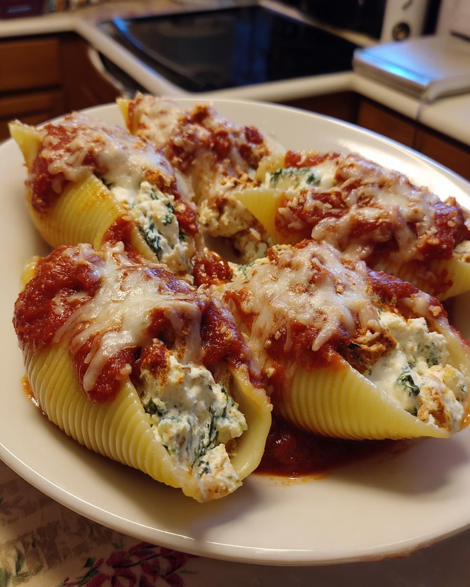 Amazing 3-Minute Chicken, Ricotta & Spinach Stuffed Shells 7 Chicken, Ricotta & Spinach Stuffed Shells - detail 2