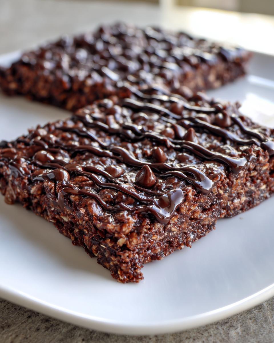 Amazing 12 Chocolate Brownie Oat Bars 6 Chocolate Brownie Oat Bars - detail 2