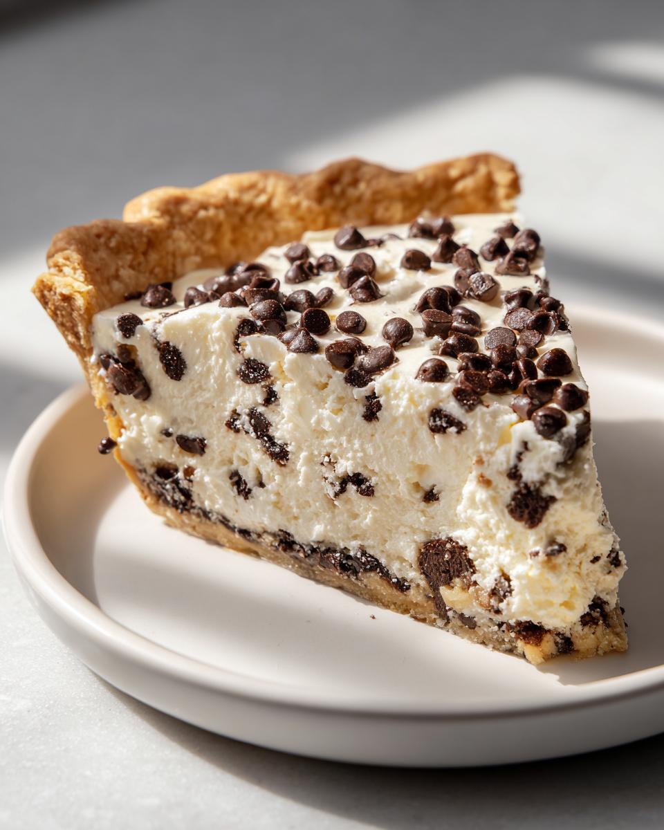 Amazing 3-step Chocolate Chip Cannoli Pie 8 Chocolate Chip Cannoli Pie - detail 3