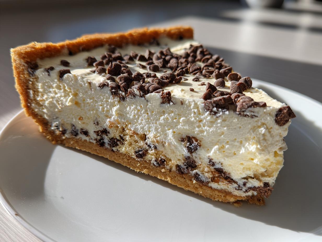 Amazing 3-step Chocolate Chip Cannoli Pie 5 Chocolate Chip Cannoli Pie