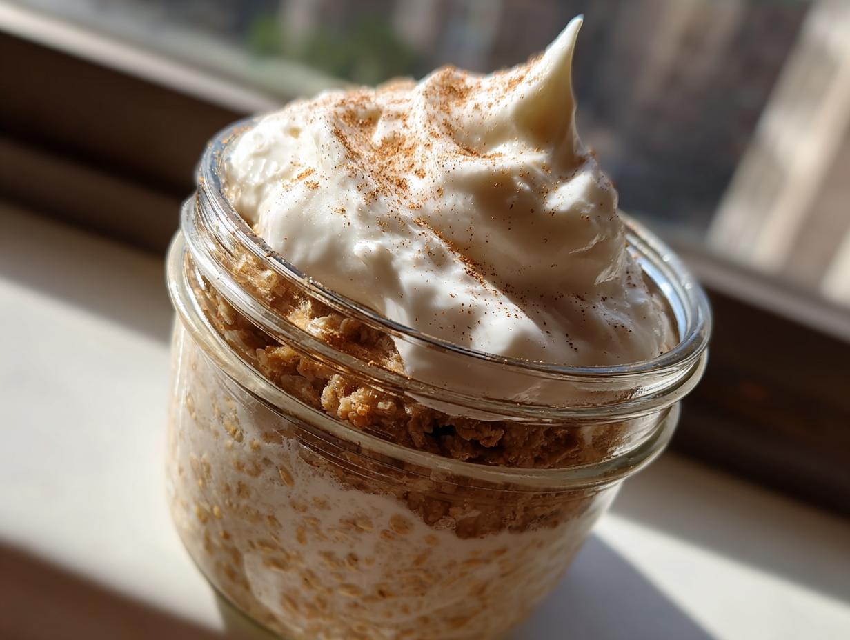 Amazing 2-Minute Cinnamon Roll Overnight Oats2026 4 Cinnamon Roll Overnight Oats2026
