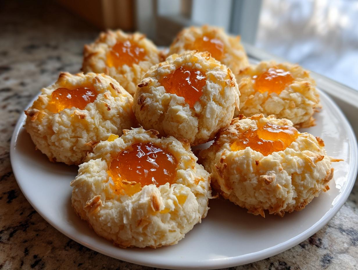 Coconut Pineapple Thumbprint Cookies: 7 Easy Steps 4 Coconut Pineapple Thumbprint Cookies