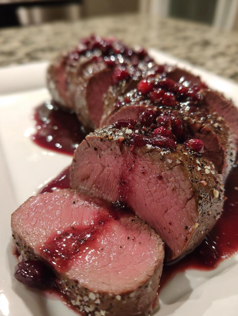 Divine 1 Cranberry Glazed Beef Tenderloin 6 Cranberry Glazed Beef Tenderloin - detail 2