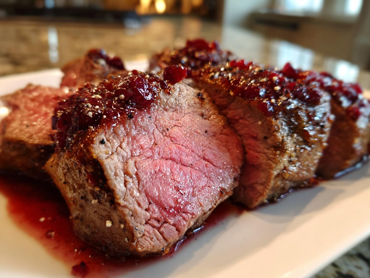 Divine 1 Cranberry Glazed Beef Tenderloin 4 Cranberry Glazed Beef Tenderloin