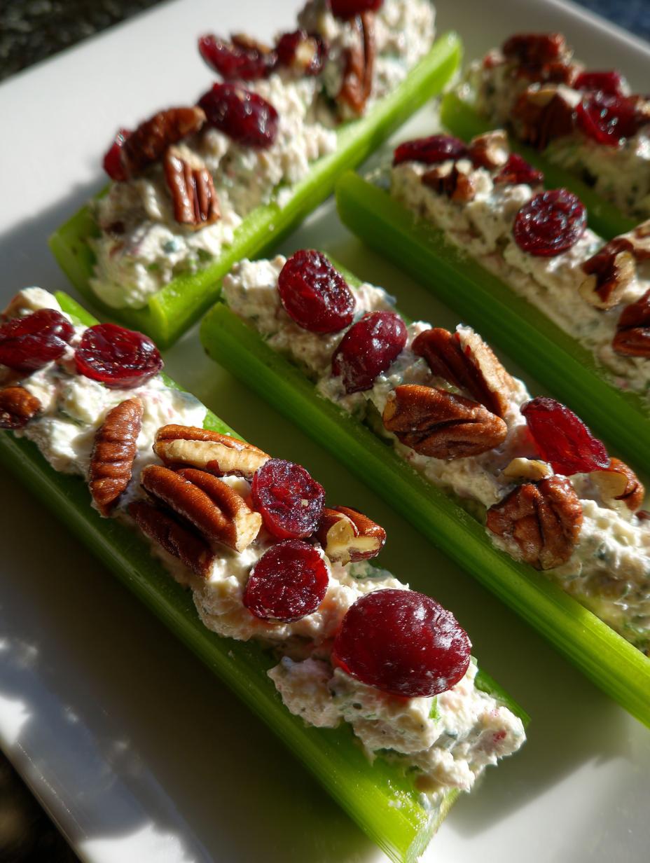Amazing 15-Minute Cranberry Pecan Cream Cheese Stuffed Celery 6 Cranberry Pecan Cream Cheese Stuffed Celery - detail 2