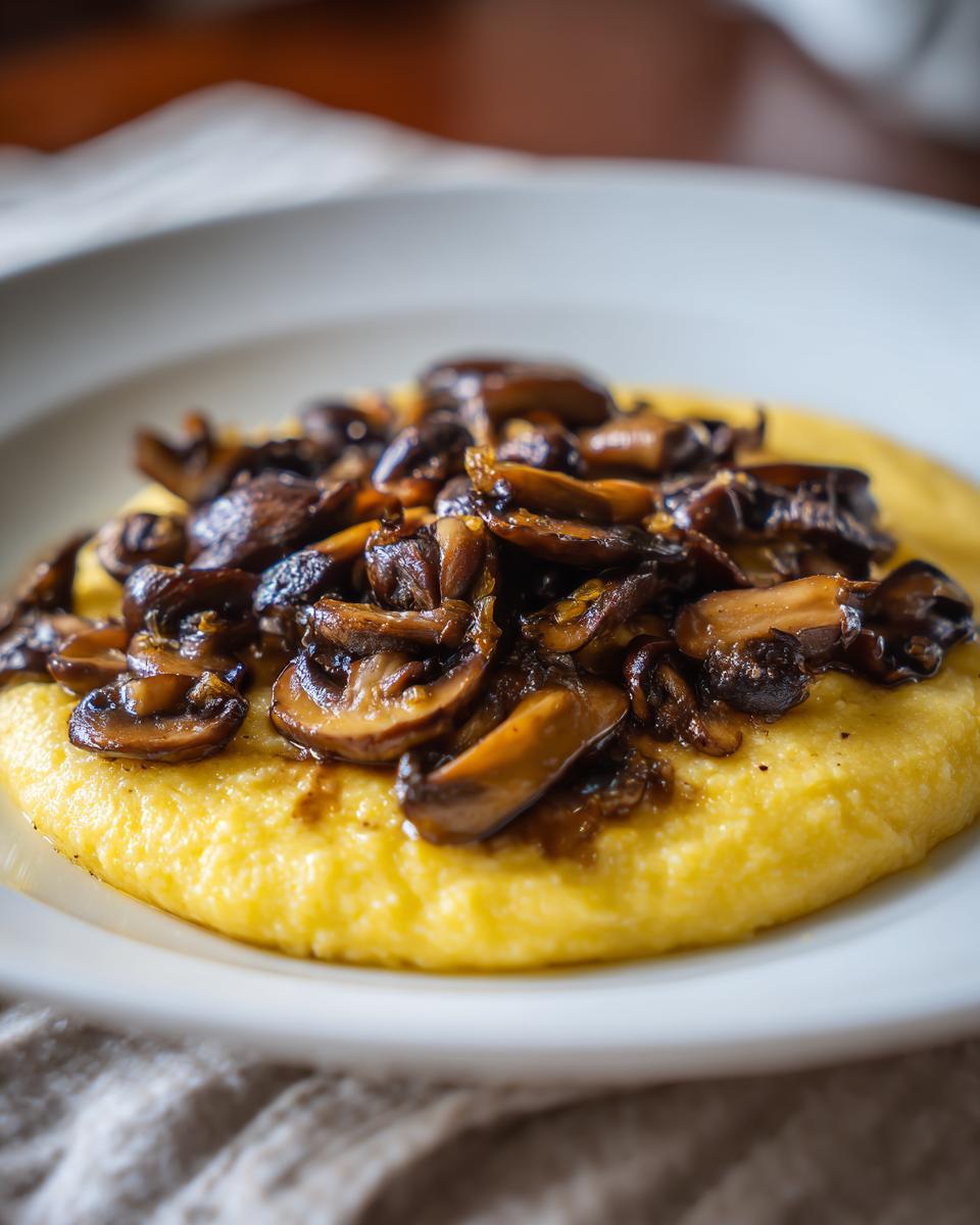 Amazing 20 Minute Creamy Polenta with Mushrooms 7 Creamy Polenta with Mushrooms - detail 2