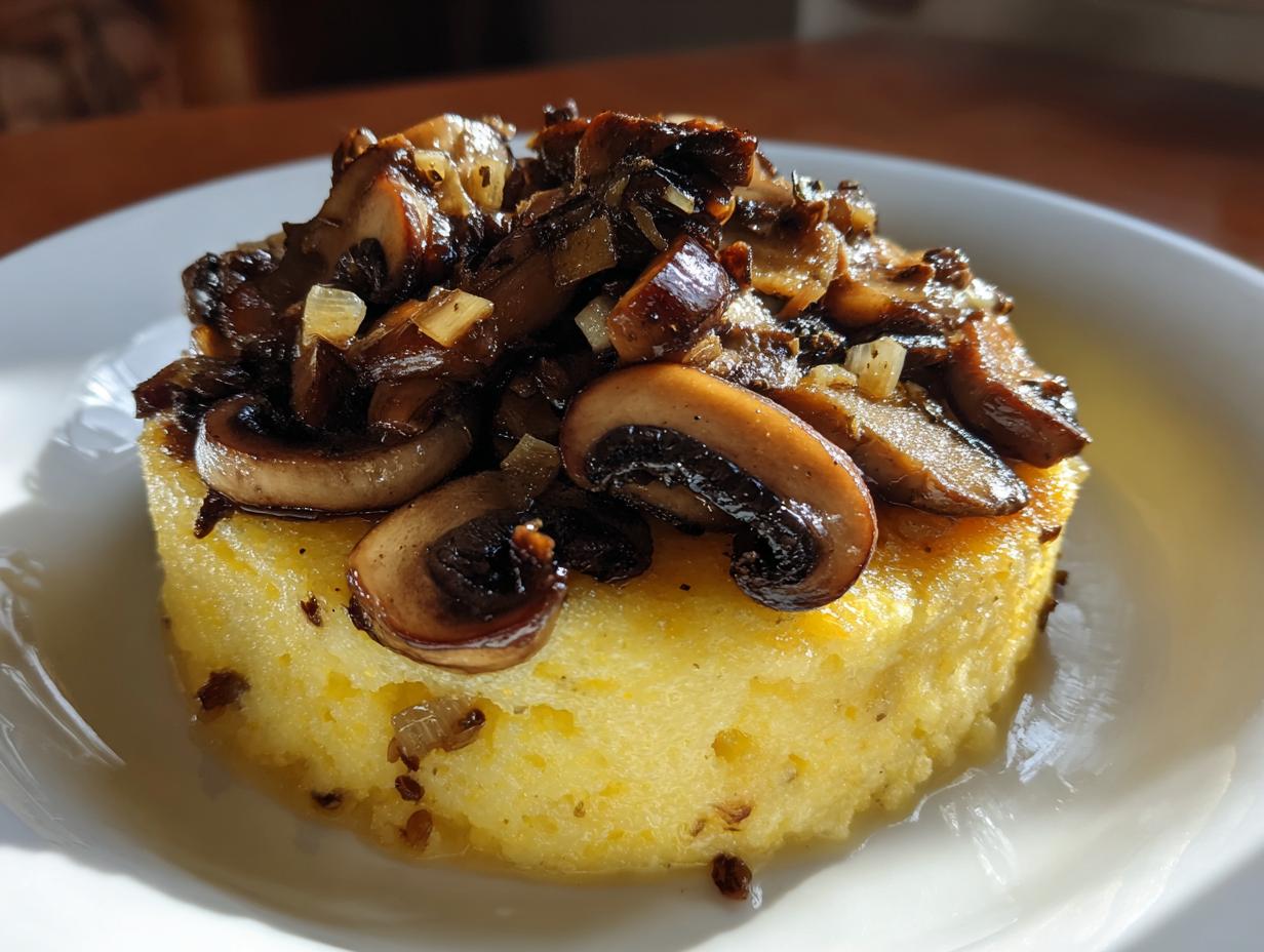 Amazing 20 Minute Creamy Polenta with Mushrooms 5 Creamy Polenta with Mushrooms