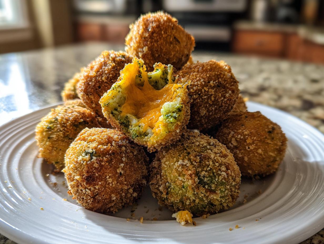 Amazing 12 Crispy Fried Broccoli Cheddar Balls 4 Crispy Fried Broccoli Cheddar Balls