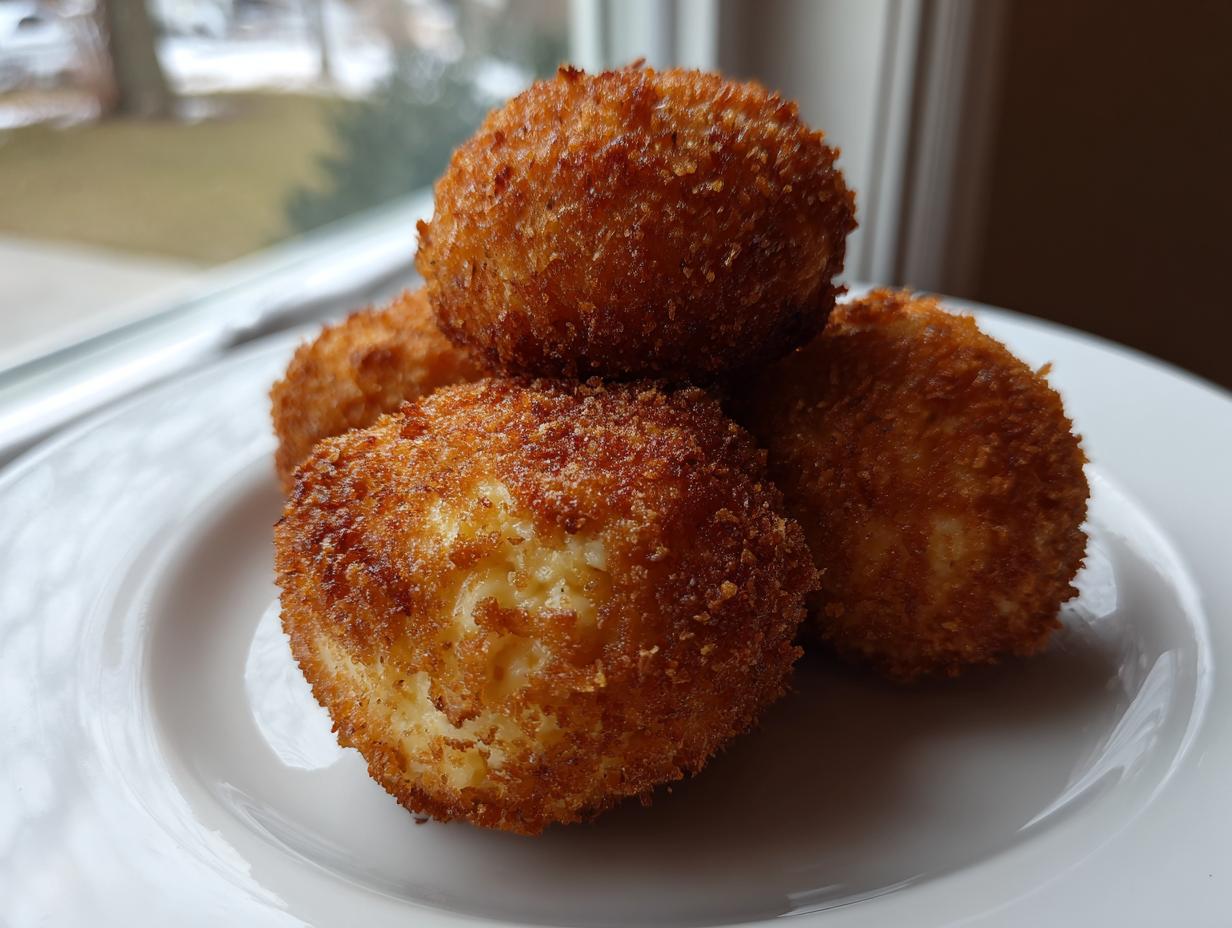 Amazing 3 Crispy Fried Mushroom Cheese Balls 4 Crispy Fried Mushroom Cheese Balls