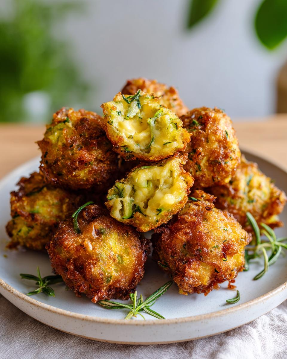 Amazing 21 Crispy Fried Zucchini Cheese Balls 5 Crispy Fried Zucchini Cheese Balls - detail 1