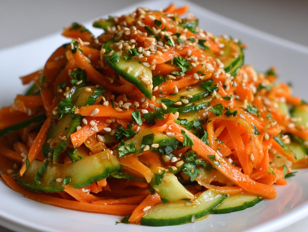 Amazing 10-min Cucumber Carrot Salad flavor 5 Cucumber Carrot Salad