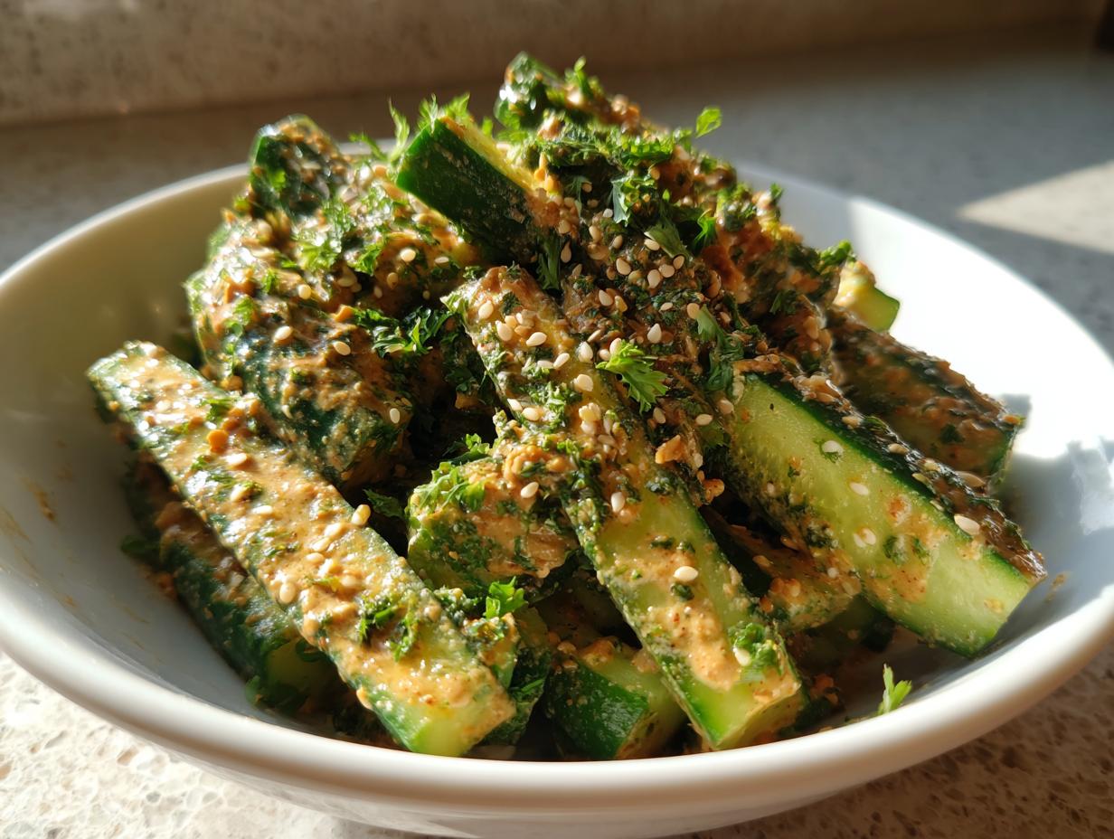 Amazing 20-Minute Cucumber Peanut Butter Salad 4 Cucumber Peanut Butter Salad