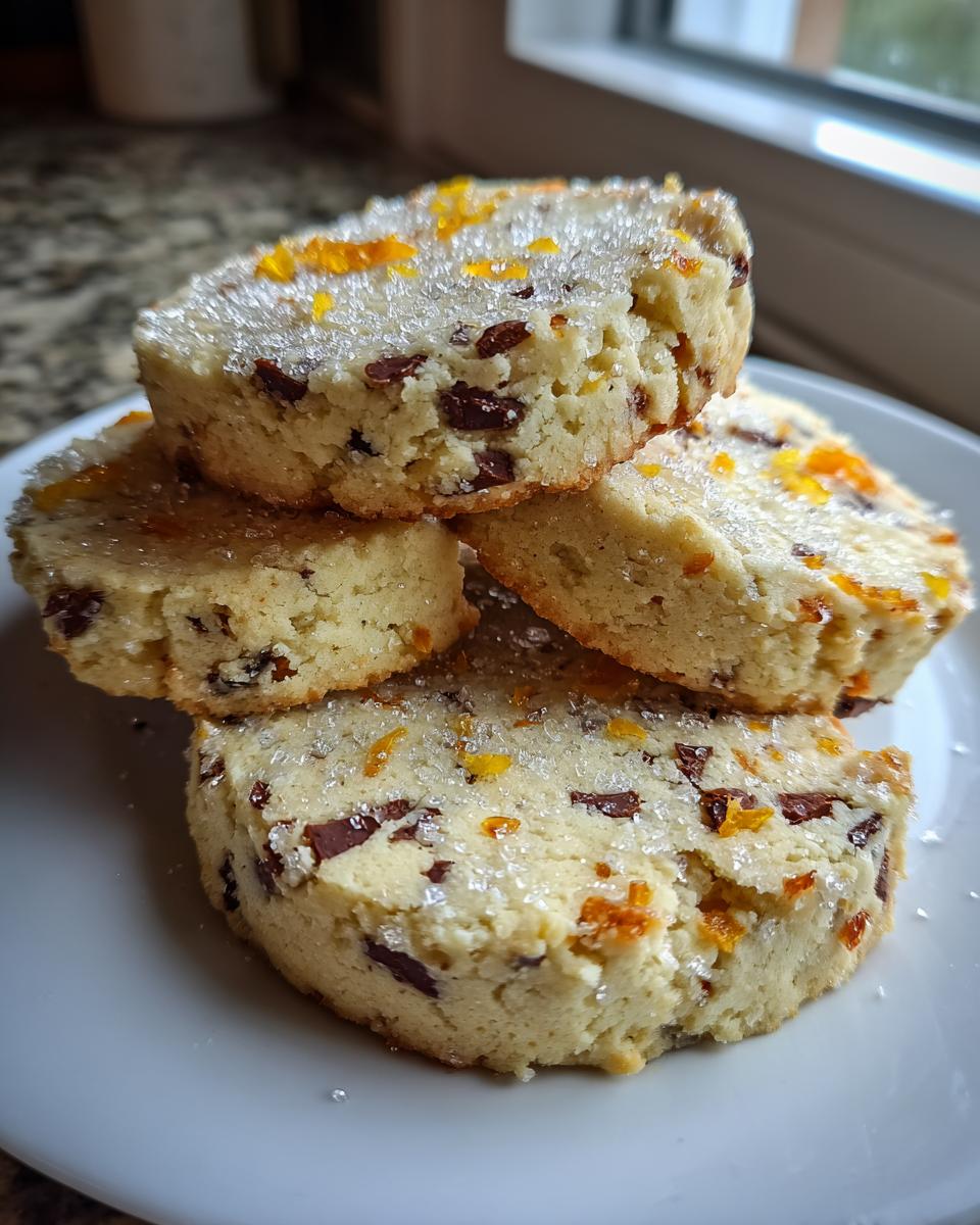 Dark Chocolate Orange Shortbread Cookies: 1 Dreamy Bite 7 Dark Chocolate Orange Shortbread Cookies - detail 2