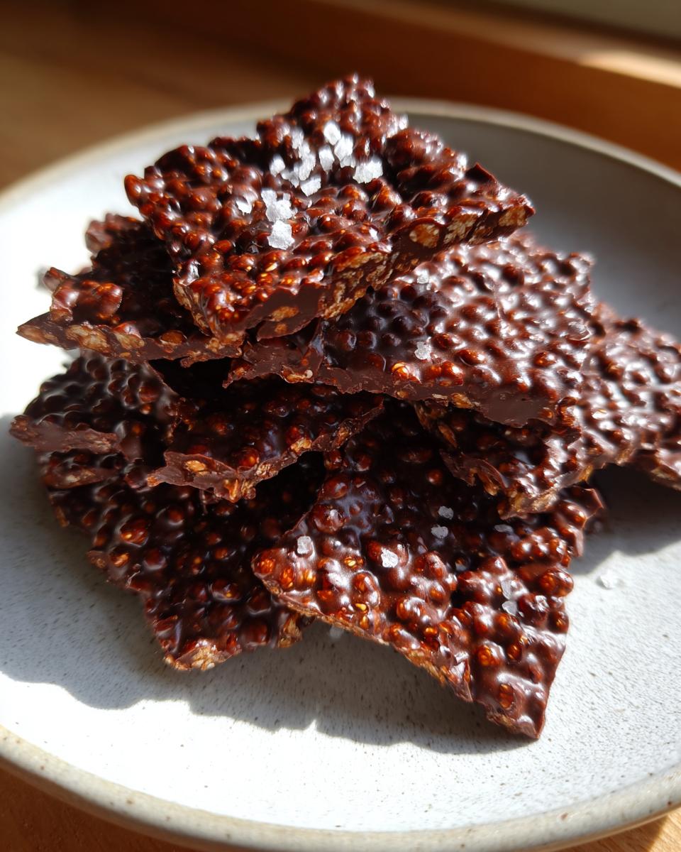 5 Amazing Dark Chocolate Quinoa Crisps 5 Dark Chocolate Quinoa Crisps - detail 1
