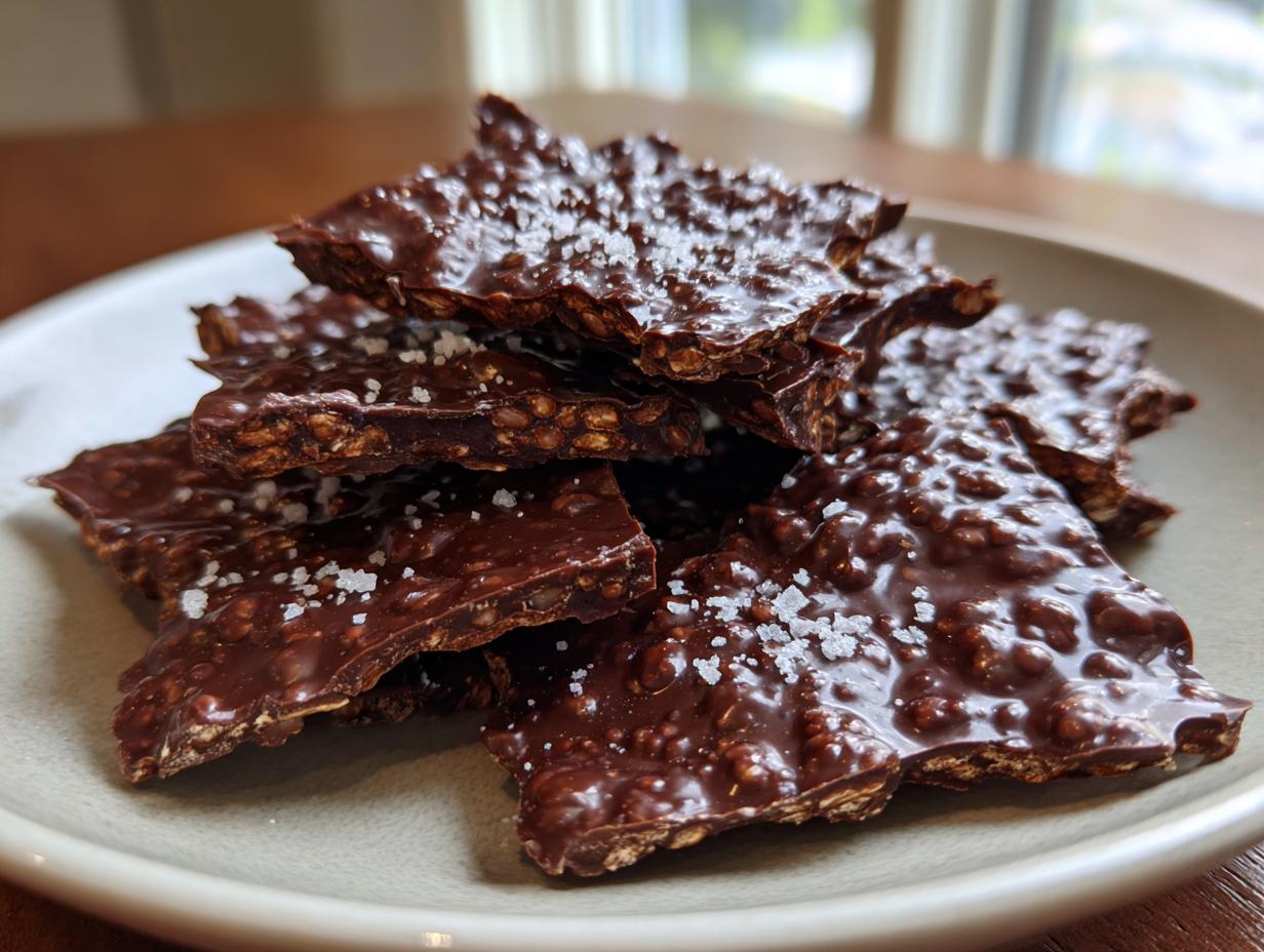 5 Amazing Dark Chocolate Quinoa Crisps 4 Dark Chocolate Quinoa Crisps