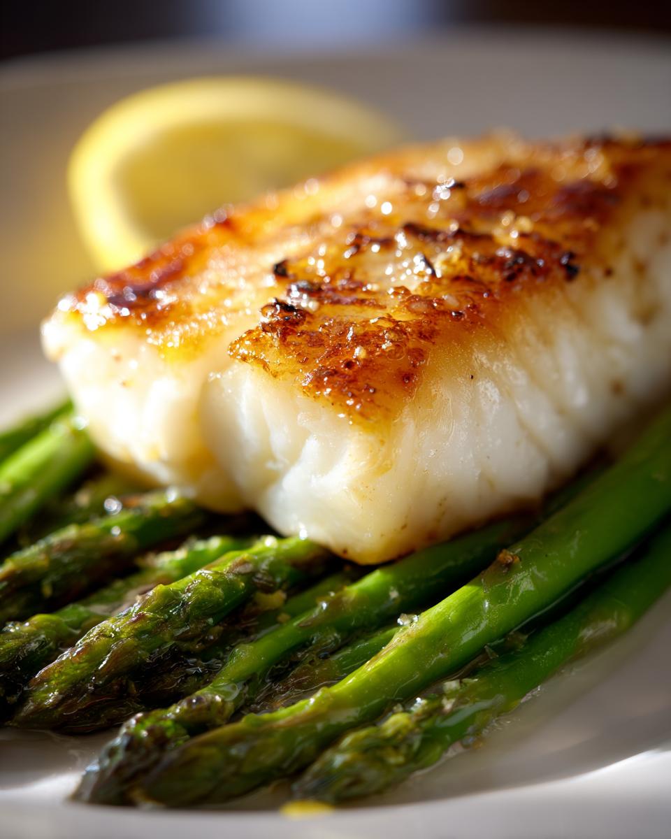 Shocking 7-Minute Garlic Butter Cod 7 Garlic Butter Cod with Lemon Asparagus - detail 2