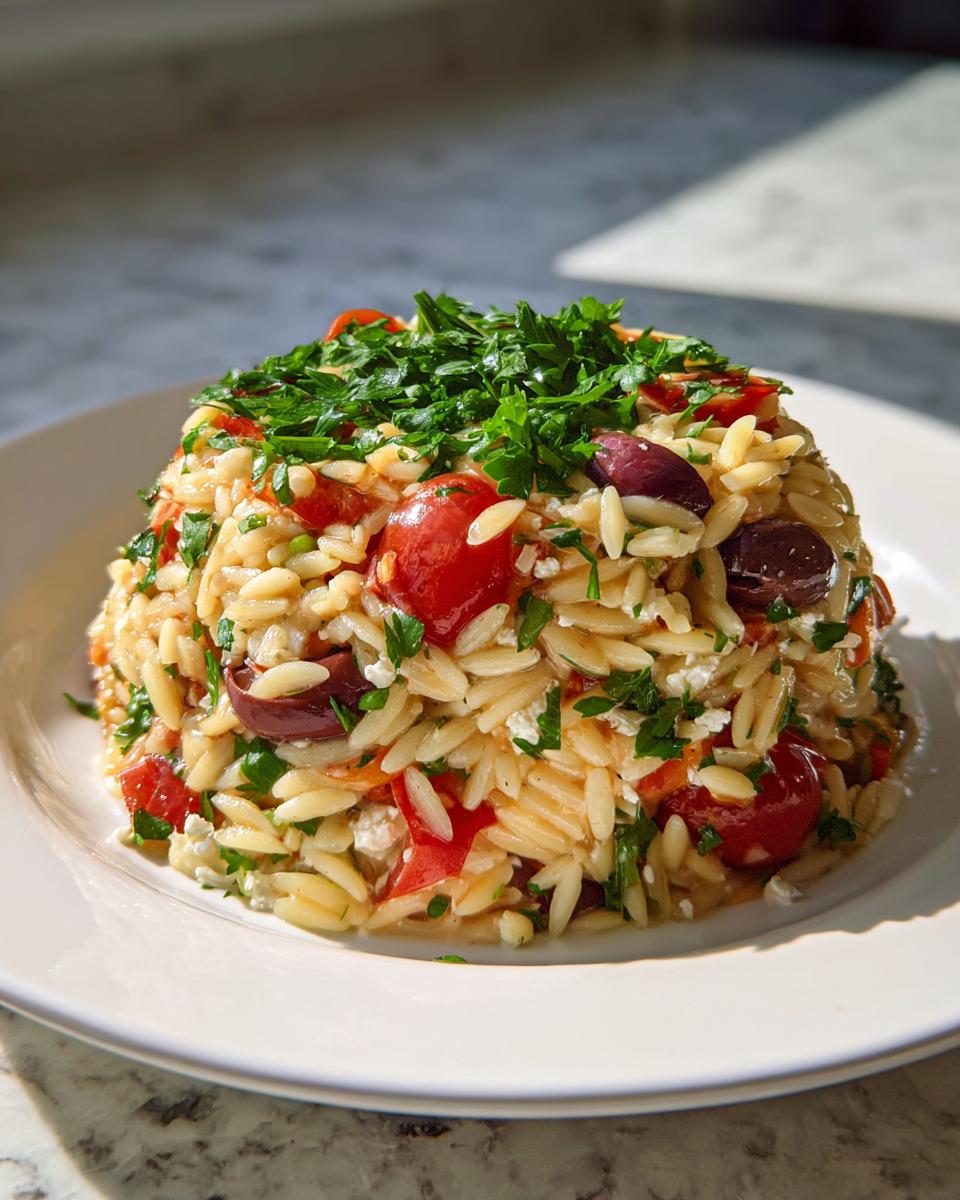Amazing Greek Orzo Pasta Salad in 5 Steps 7 Greek Orzo Pasta Salad - detail 2