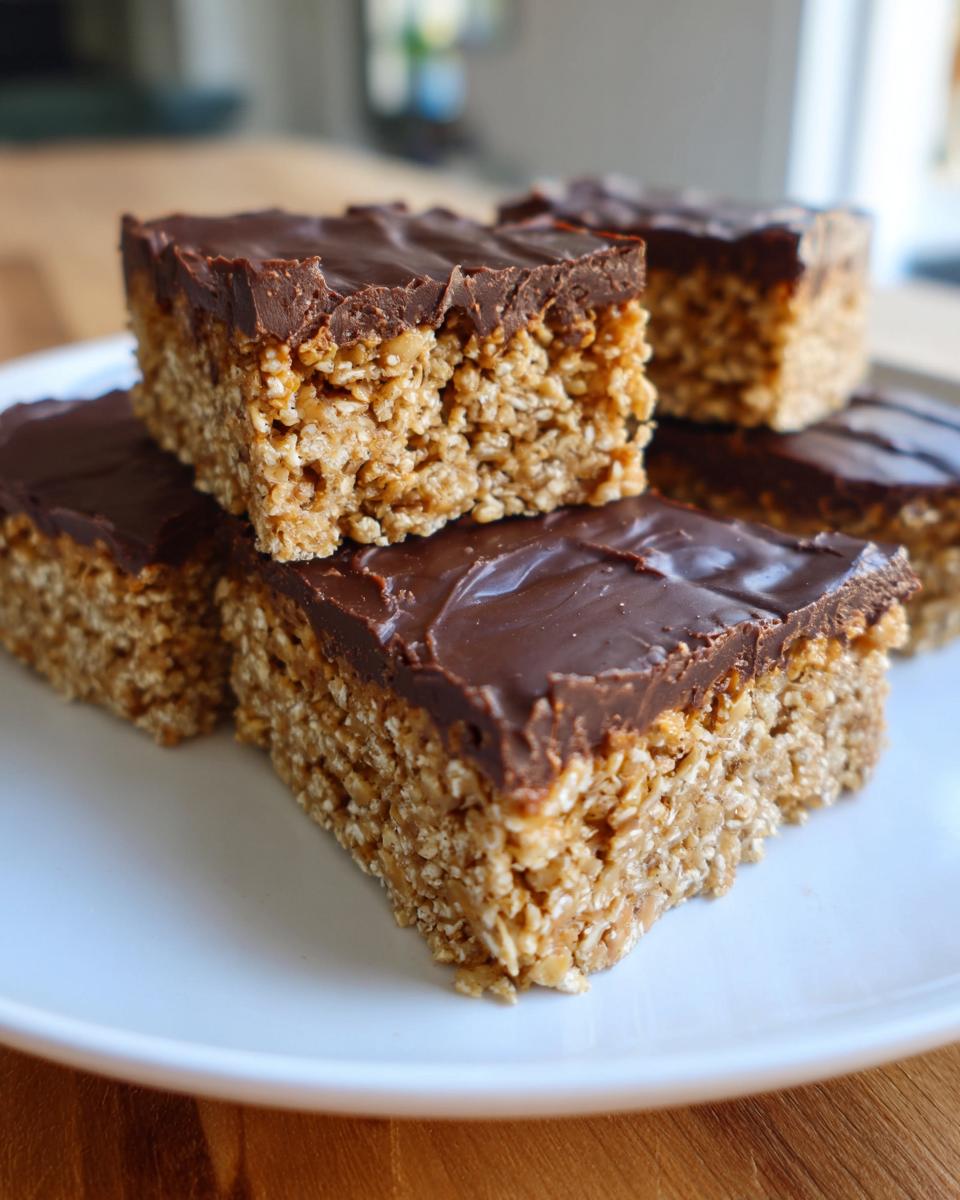 Amazing 4-Ingredient Healthy Chocolate & Peanut Butter Quinoa Squares 6 Healthy Chocolate & Peanut Butter Quinoa Squares - detail 2