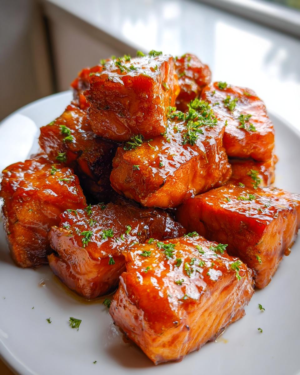 Divine 15-Minute Honey Butter Garlic Glazed Salmon Bites 6 Honey Butter Garlic Glazed Salmon Bites - detail 1