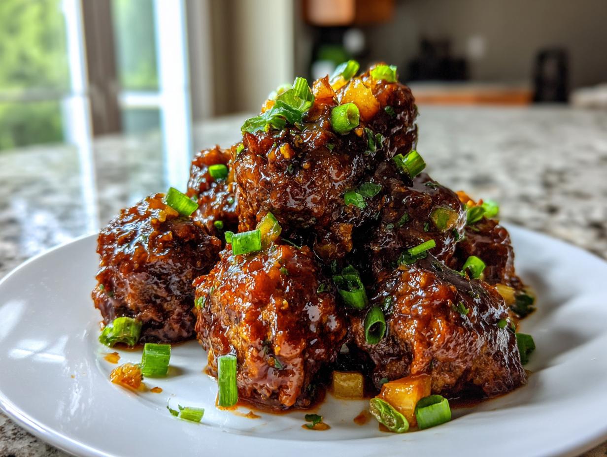Amazing 5-Min Instant Pot BBQ Pineapple Meatballs 4 Instant Pot BBQ Pineapple Meatballs