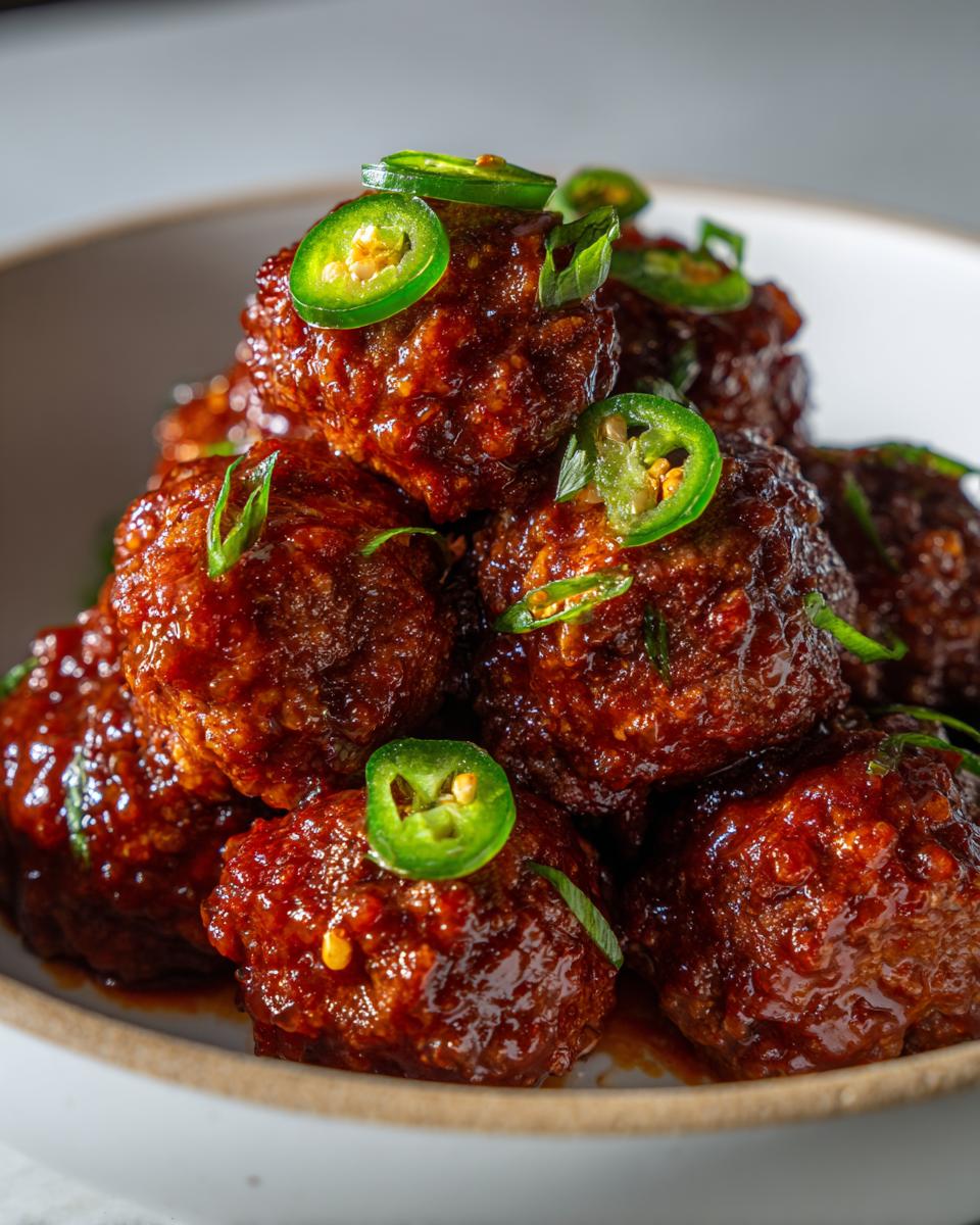 Jalapeño Glazed Meatballs: 3 Simple Triumphs 6 Jalapeño Glazed Meatballs - detail 2