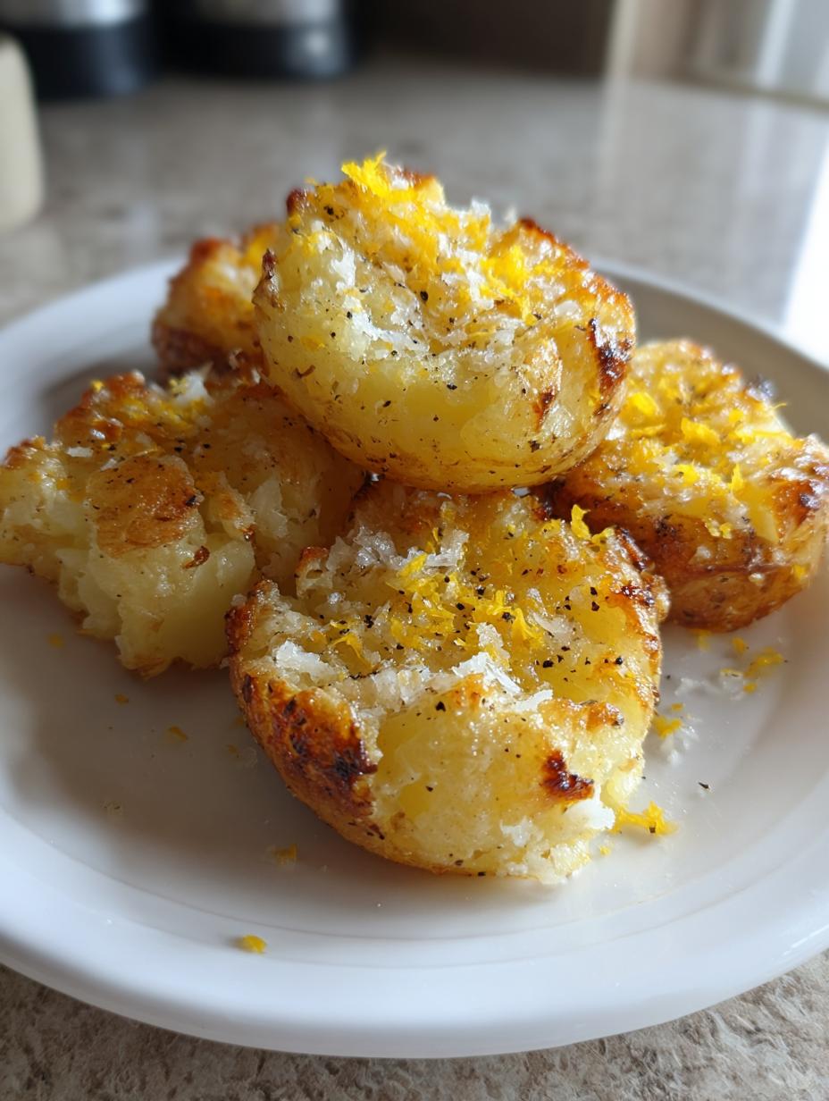 Amazing 15-Min Lemon Parmesan Smashed Potatoes 8 Lemon Parmesan Smashed Potatoes - detail 3