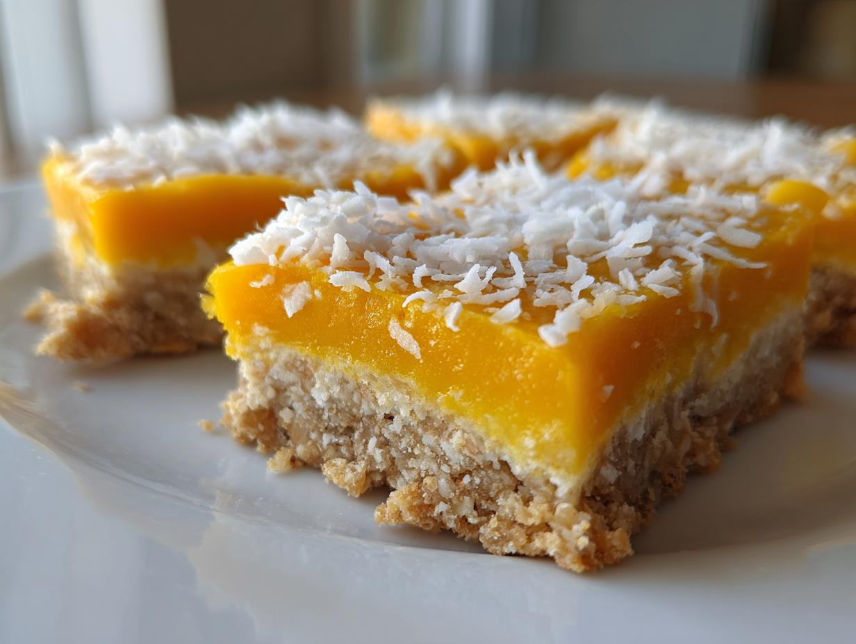 Amazing 12 Ways to Make Mango Coconut Bars 4 Mango Coconut Bars