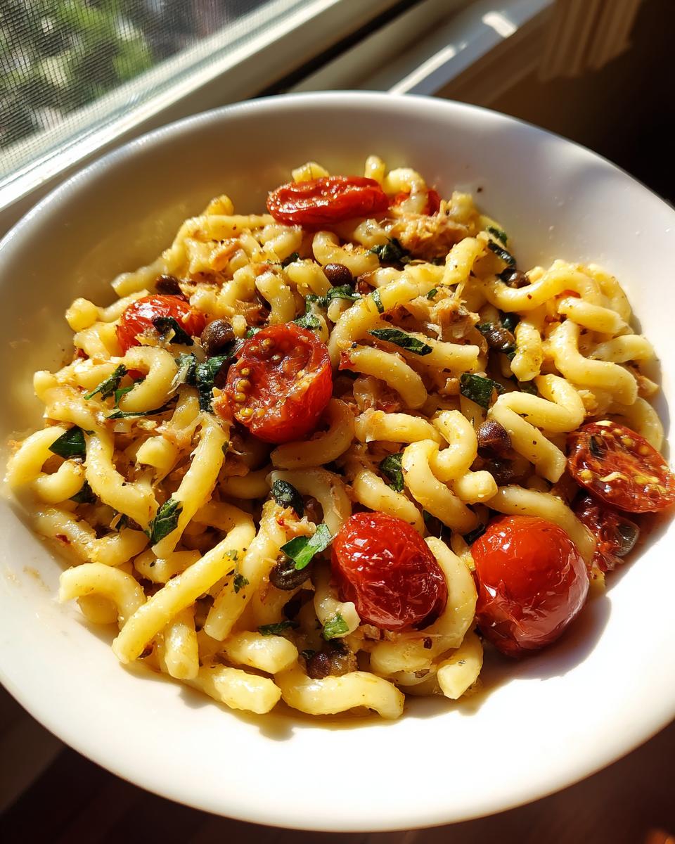 5-Minute Mediterranean Tuna Pasta Triumph 7 Mediterranean Tuna Pasta - detail 2