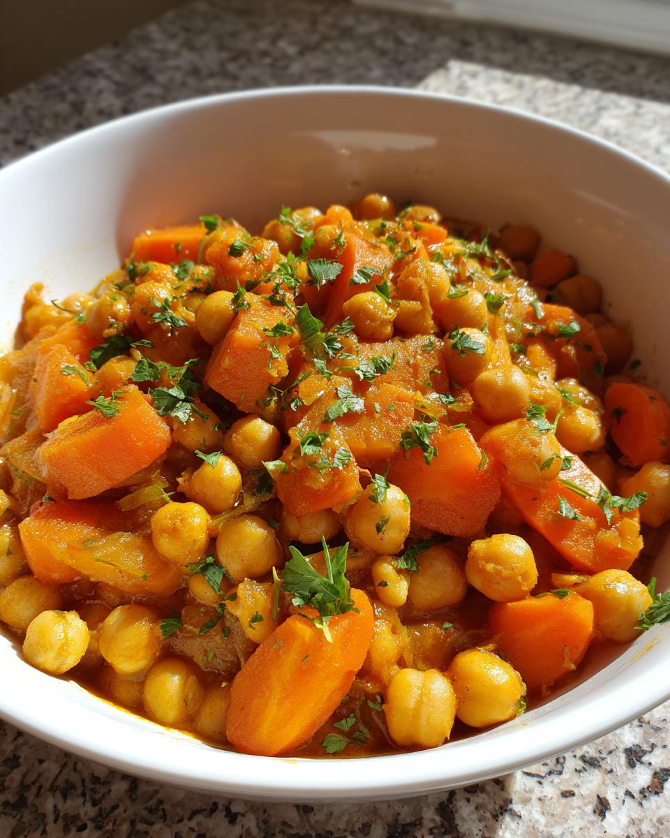 Amazing 35-Min Moroccan Chickpea and Carrot Tagine 5 Moroccan Chickpea and Carrot Tagine - detail 1
