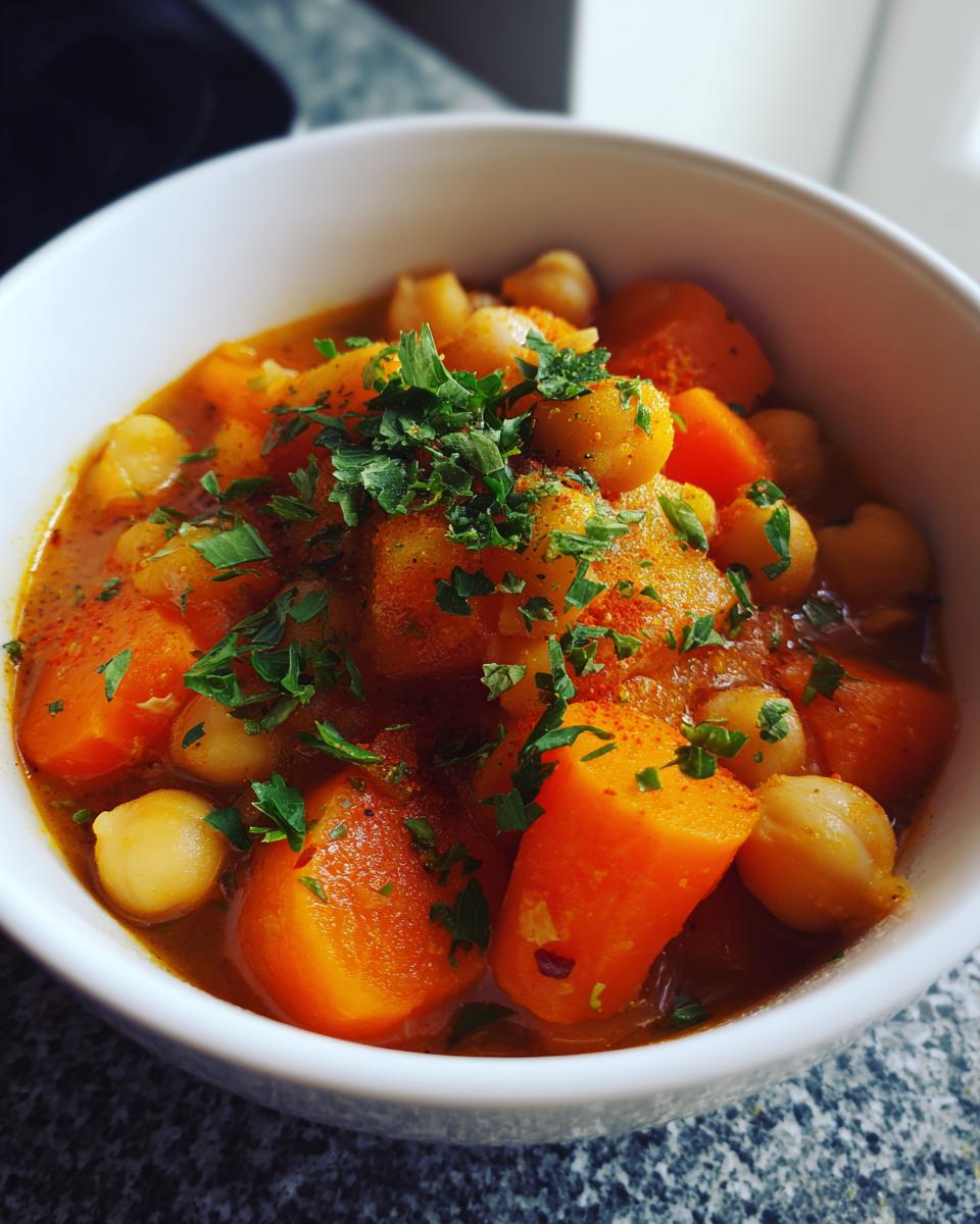 Amazing 35-Min Moroccan Chickpea and Carrot Tagine 6 Moroccan Chickpea and Carrot Tagine - detail 2